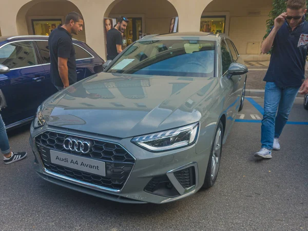 Audi A4 Avant model exhibited in the Conegliano Auto Expo, Italy — Foto de Stock