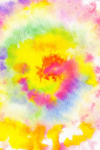 Tie Dye Spiral Rainbow Wallpaper Color Abstract Texture Background Hippie — Stock Photo, Image