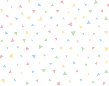 Bahar ve yaz arkaplanı. Basit, parlak, pürüzsüz, küçük renk üçgenli..