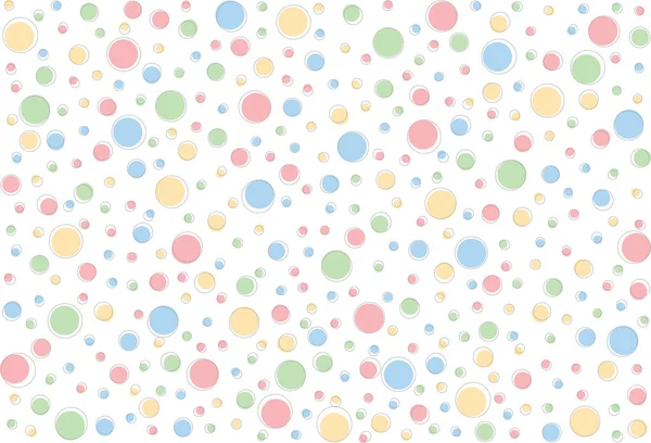 Renkli noktalı bahar arkaplanı. Puantiyeli basit dikişler.