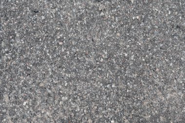 Açık gri asfalt yol dokusu, üst görünüm.