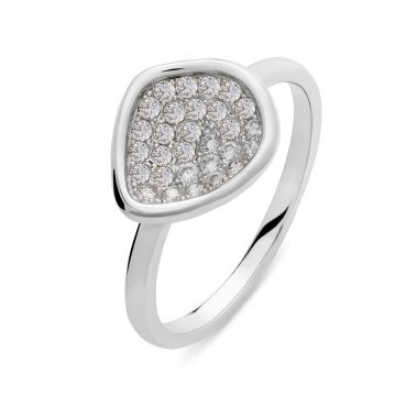 Pırlantalı tek orijinal gümüş yüzük