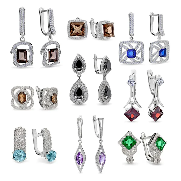 Jewelry Set of earrings — Stock Photo, Image