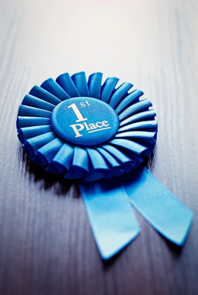 First place winners rosette — Stock Photo, Image