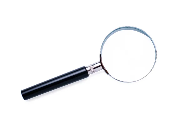 Isolated circular magnifying glass — Stock Photo, Image