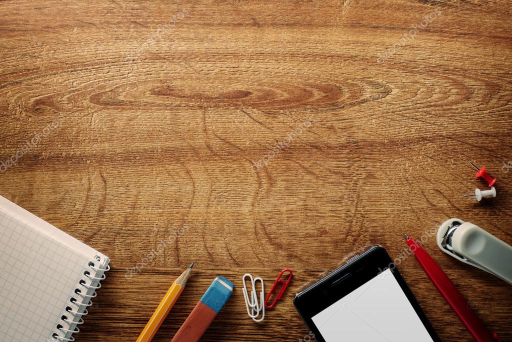 various office supplies