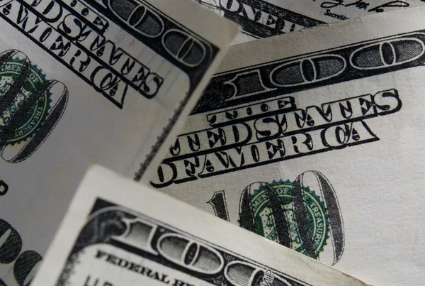 Bliska prawdziwe nam Dolar rachunki — Zdjęcie stockowe
