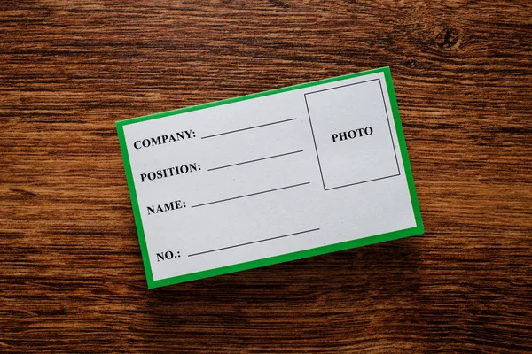Blank identification tag — Stock Photo, Image