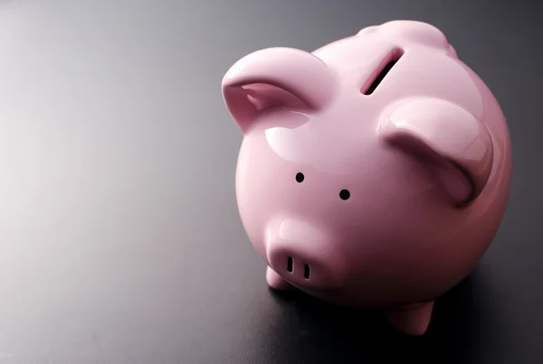 핑크 돼지 moneybox 근접 촬영 — 스톡 사진