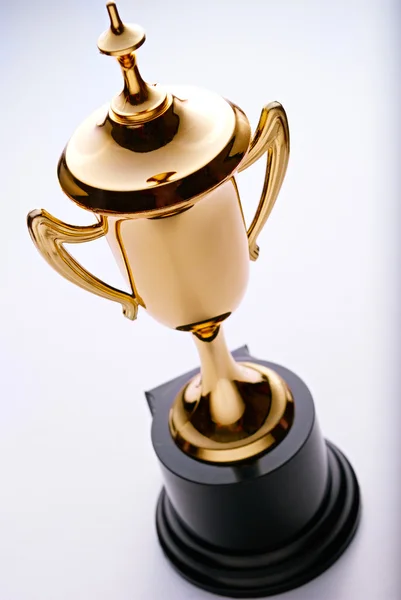 Gold trophy for the champion — Stock Photo, Image