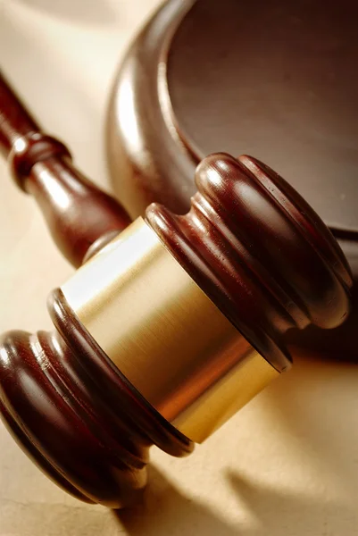 Gavel close up — Stock Photo, Image