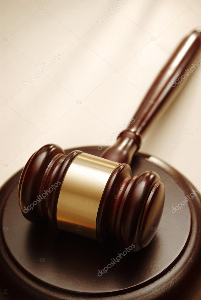 Gavel close up