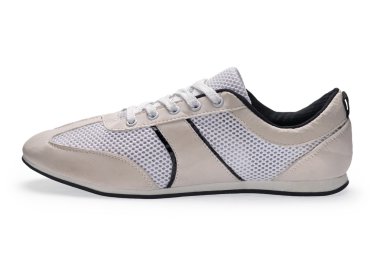 Bir spor spor ayakkabı ayakkabı bağı ile