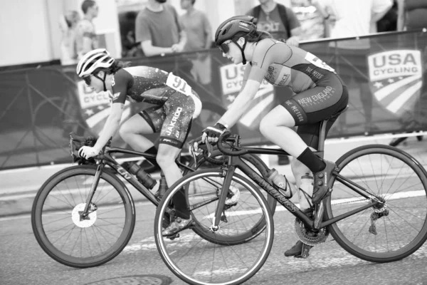 Les Cyclistes Concourent Dans Course Professionnelle Féminine Classique Cycliste Des — Photo