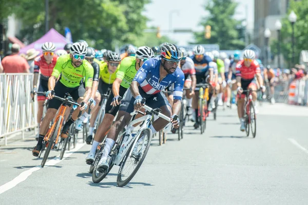 Radrennfahrer Messen Sich Juni 2021 Arlington Beim Armed Forces Cycling — Stockfoto