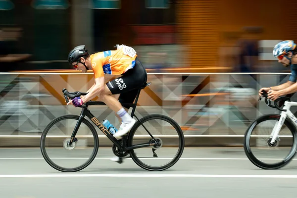 Les Cyclistes Concourent Dans Course Professionnelle Masculine Classique Cycliste Des — Photo