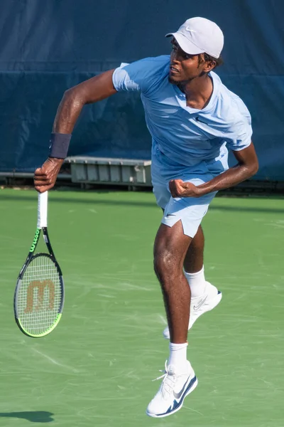 Elias Ymer Της Σουηδίας Κερδίζει Τον Προκριματικό Γύρο Στο Τουρνουά — Φωτογραφία Αρχείου