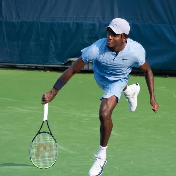 Elias Ymer Uit Zweden Wint Zijn Kwalificatieronde Het Citi Open — Stockfoto