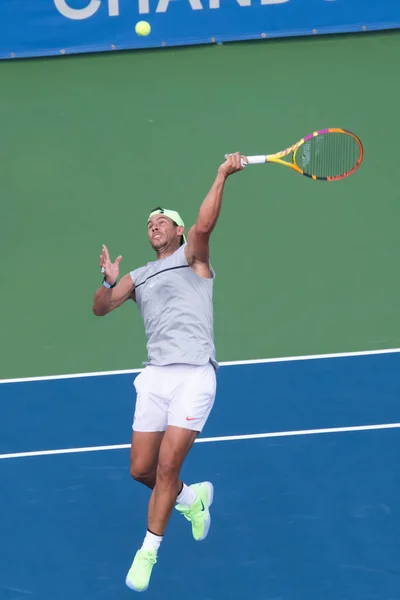 Raphael Nadal Praxis Vid Citi Open Tennisturnering Washington Den Augusti — Stockfoto