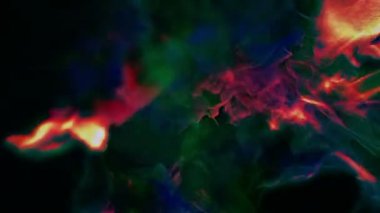 Magma taşır ve parlar, soyut parçacık animasyon, döngü