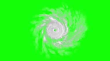 Tropikal Siklon yeşil ekranında, Cg animasyonu