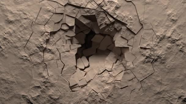 石材表面的破坏 — 图库视频影像