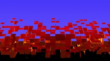 Kübik parçacıklar yüzeyi keser