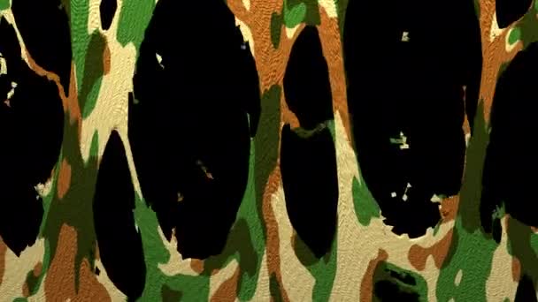 Déchirure de tissu de camouflage — Video