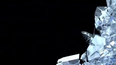 Buz kristallerinin ya da cam yüzeyinin tahrip edilmesi