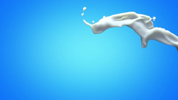 Šplouchnutí mléka — Stock video