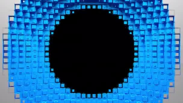 Εισαγωγή κυκλικής οπής voxel — Αρχείο Βίντεο