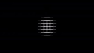 Pikselleştirilmiş siyah beyaz geçiş maskesi