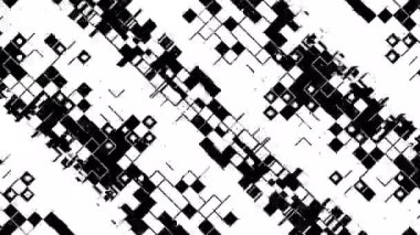 Kare mozaik hücrelerin soyut şeritleri, mat maskesi