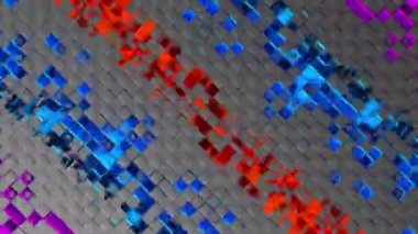 Karbon zemin üzerinde kare mozaik hücrelerin soyut çizgileri