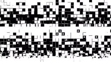 Kare mozaik hücrelerin soyut şeritleri, mat maskesi