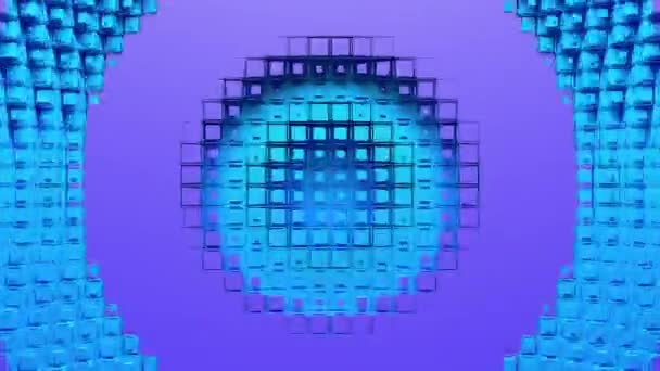 Voxel cercle des trous et des anneaux — Video