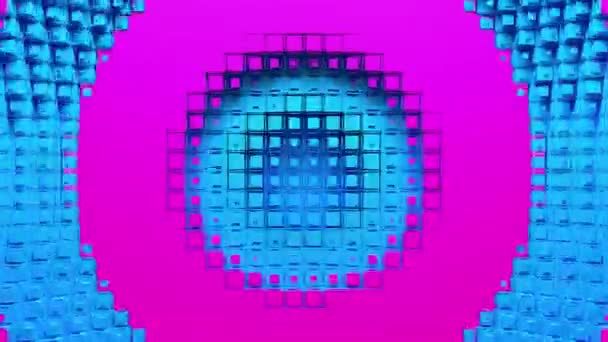 Voxel cercle des trous et des anneaux — Video