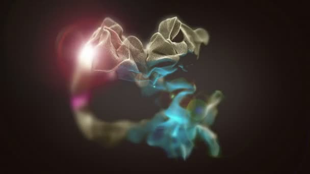 Güzel parçacık animasyon — Stok video
