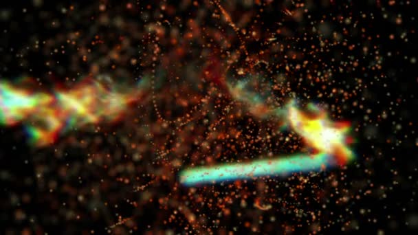 Beautiful particle animation — Stock Video