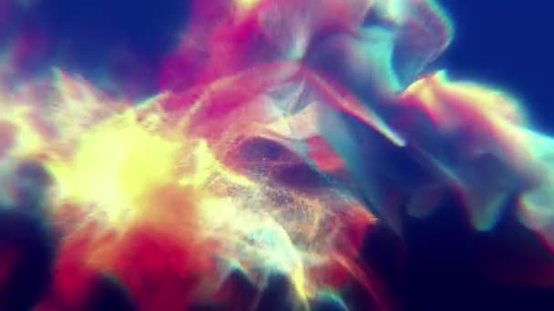 Beautiful particle animation — Stock Video