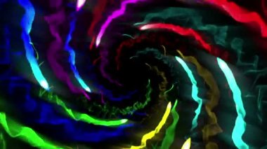 Soyut rengarenk animasyon