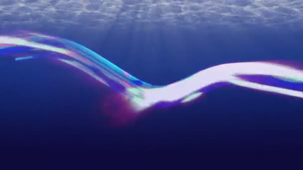 Lignes abstraites en mouvement, boucle transparente 