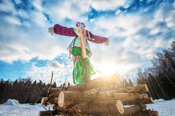 Traditional maslenitsa doll