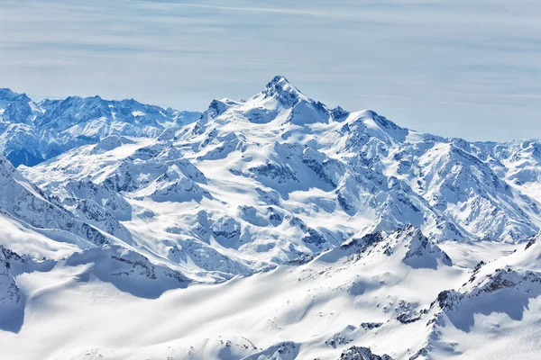 Snowy bergen landschap — Stockfoto