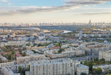 Moskova 'nın panoramik manzarası