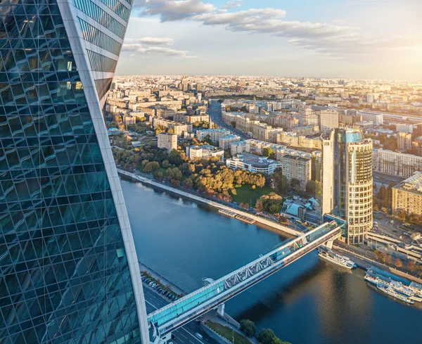 Vista aérea da cidade de Moscou — Fotografia de Stock