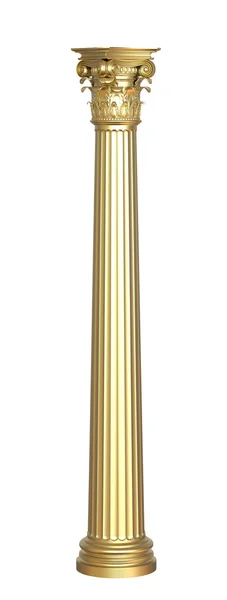 Klassieke gouden kolom — Stockfoto