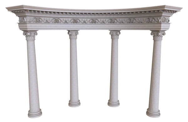 3d rendu de colonnade de pierre — Photo