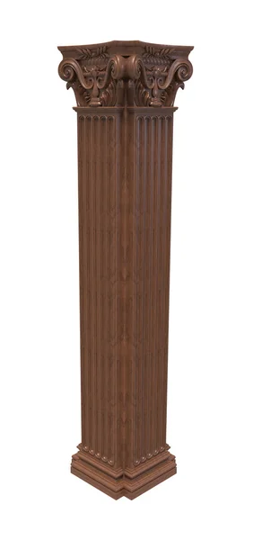 Классическая деревянная колонна — стоковое фото