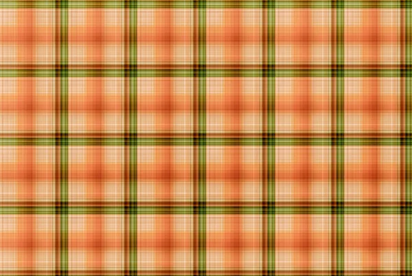 Tartan oranje en groen patroon - geruite kleding tabel — Stockfoto